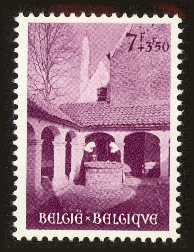 Front view of Belgium B564 collectors stamp