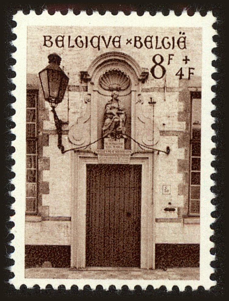 Front view of Belgium B565 collectors stamp