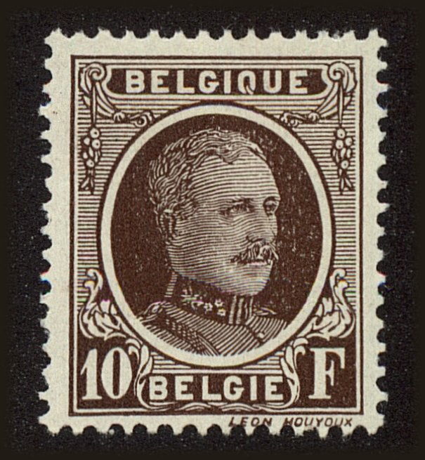 Front view of Belgium 190 collectors stamp