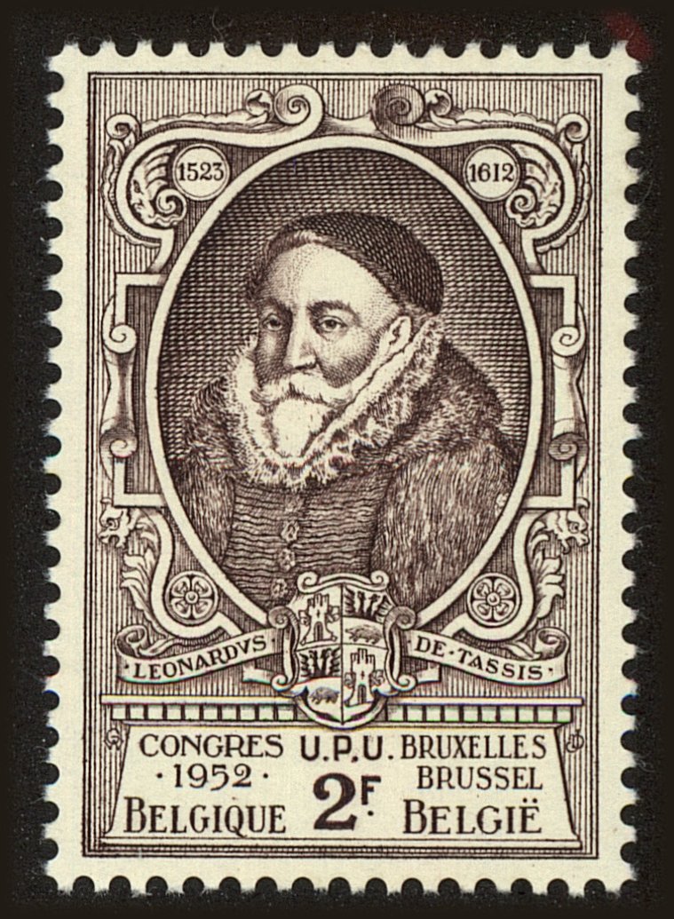 Front view of Belgium 437 collectors stamp