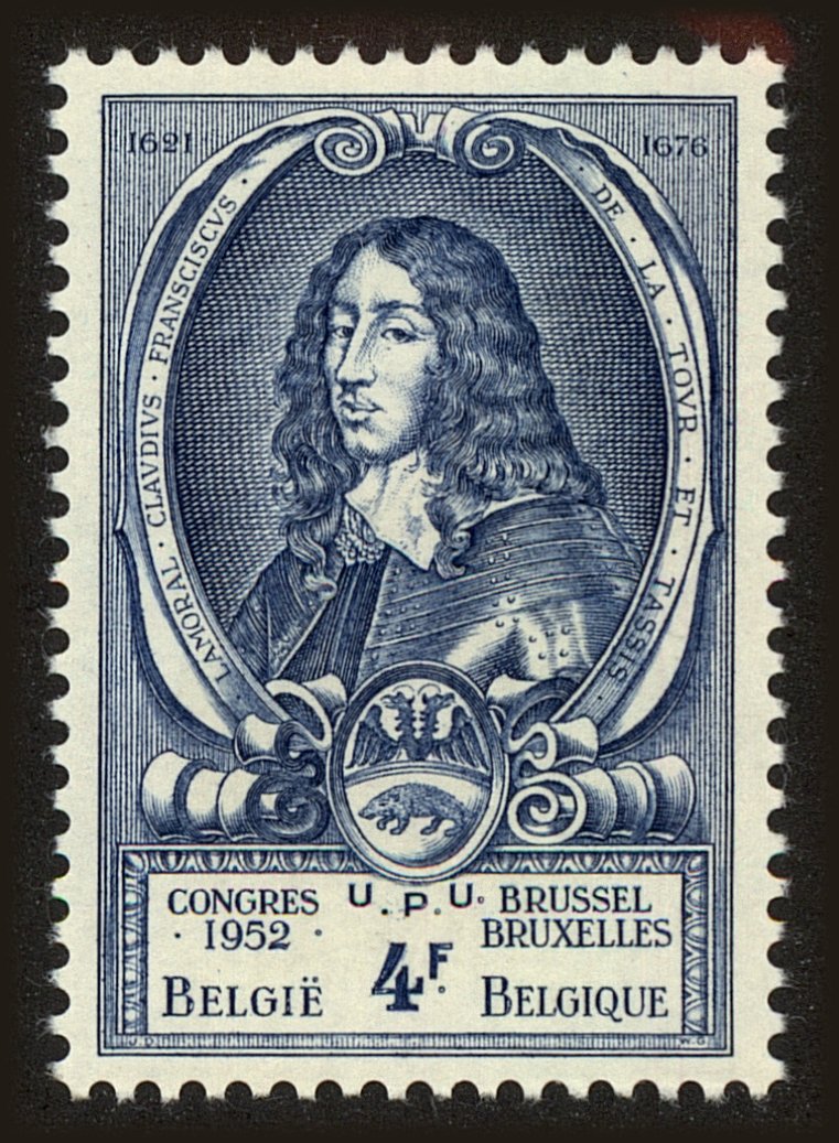 Front view of Belgium 440 collectors stamp
