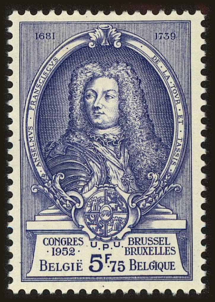 Front view of Belgium 442 collectors stamp