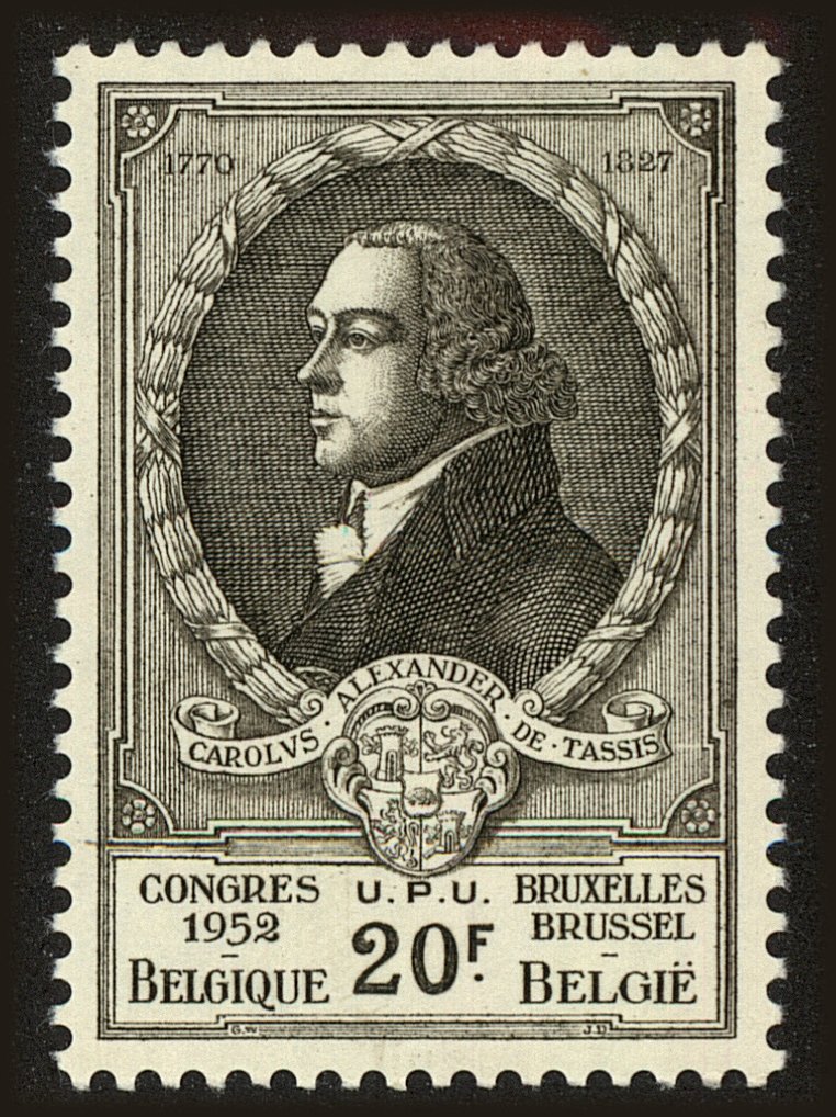 Front view of Belgium 445 collectors stamp