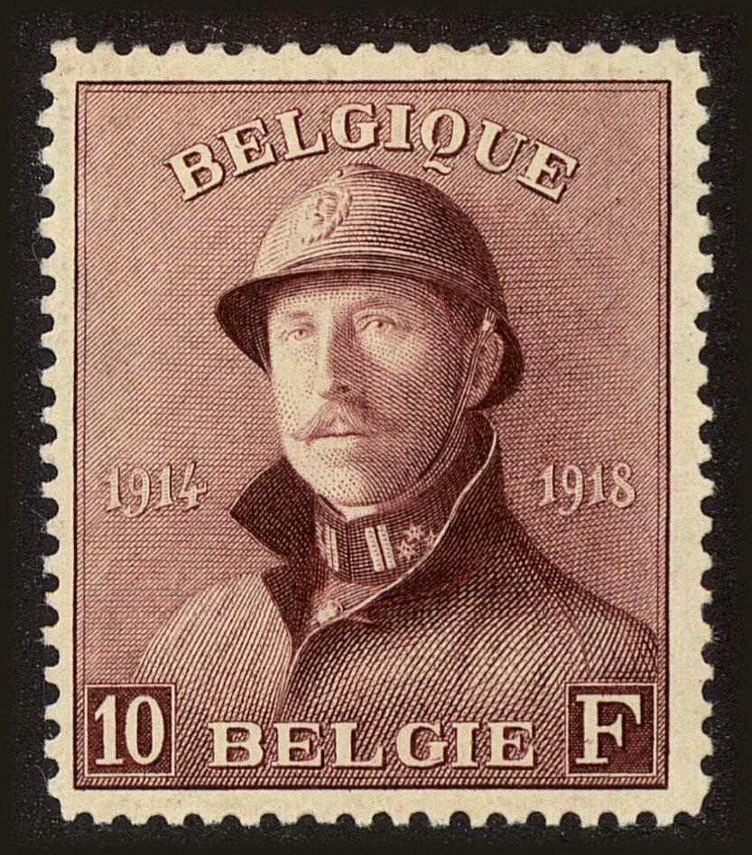 Front view of Belgium 137 collectors stamp