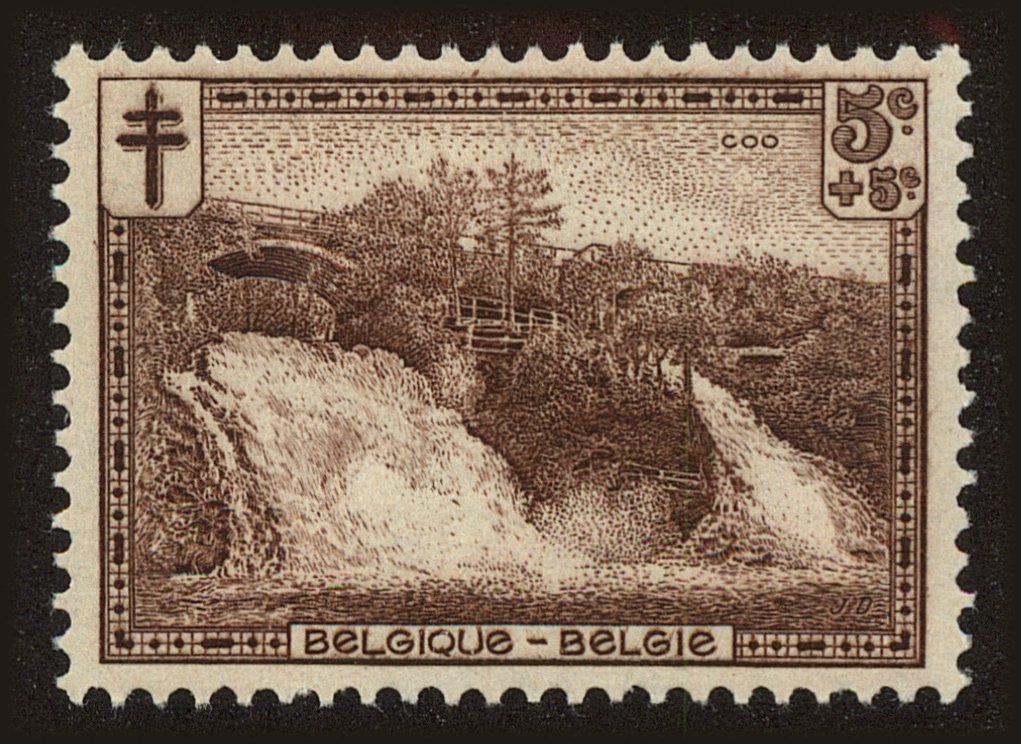 Front view of Belgium B93 collectors stamp