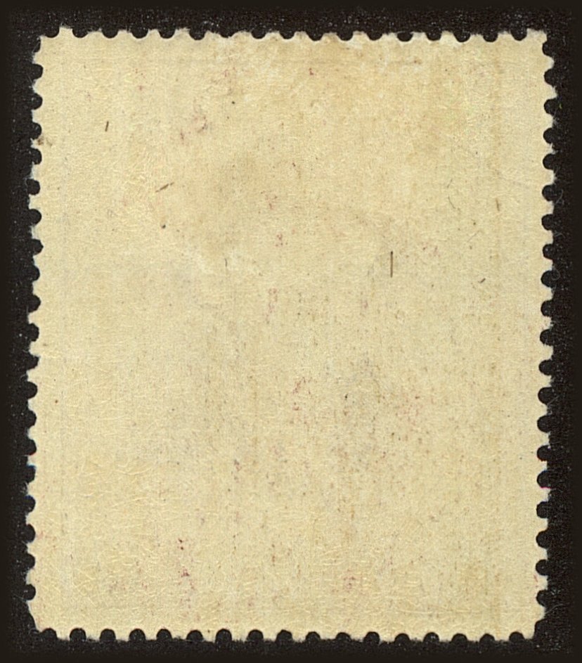 Back view of Belgium Scott #137 stamp
