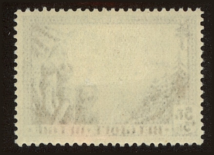 Back view of Belgium BScott #131 stamp