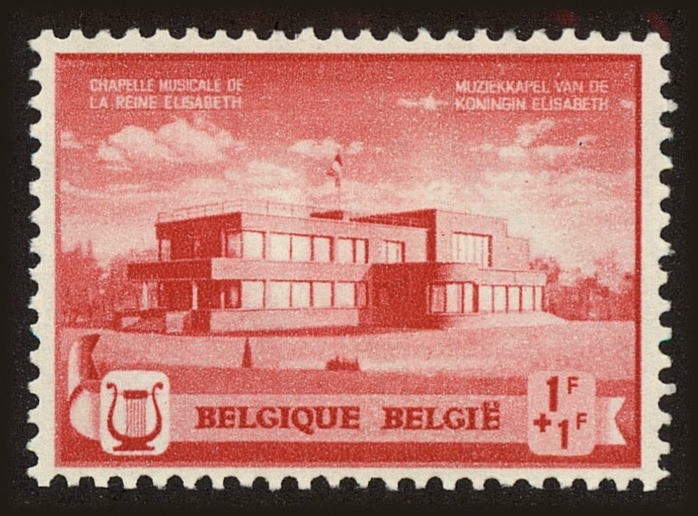 Front view of Belgium B274 collectors stamp