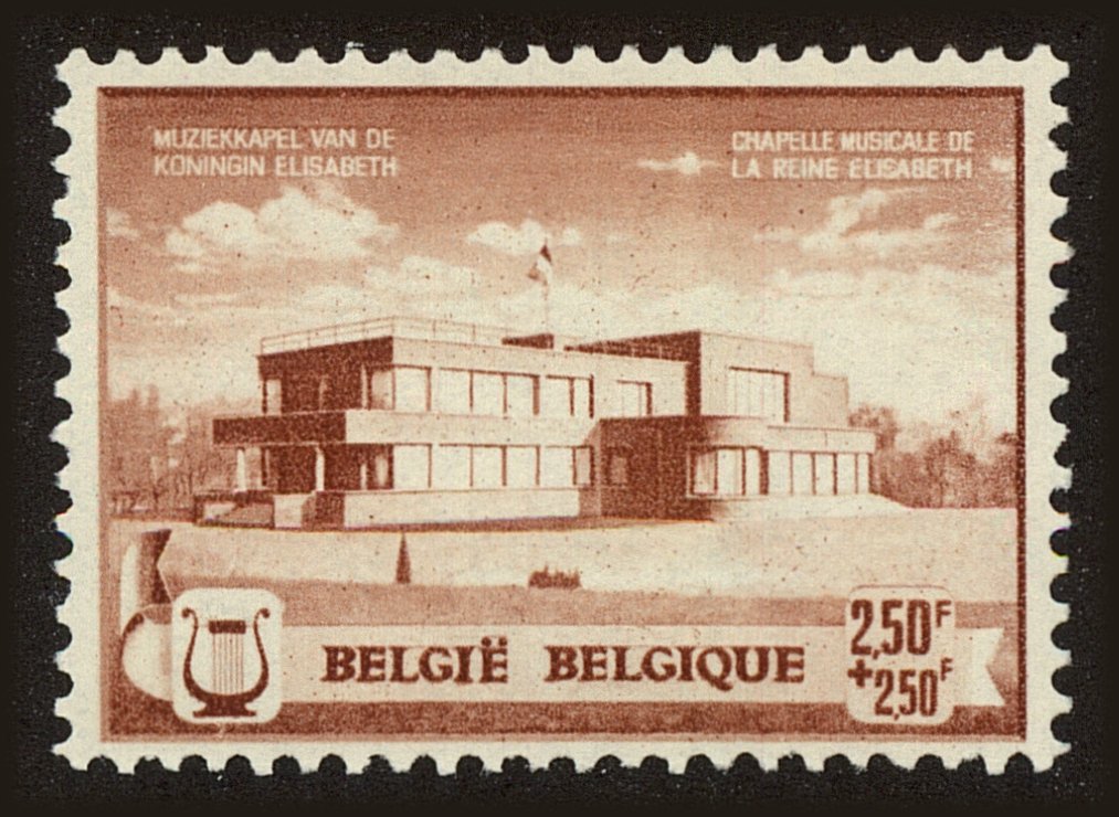 Front view of Belgium B277 collectors stamp