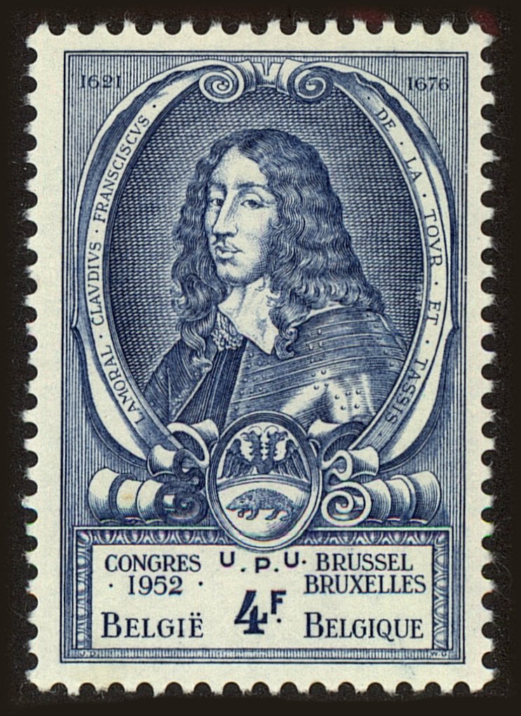 Front view of Belgium 440 collectors stamp