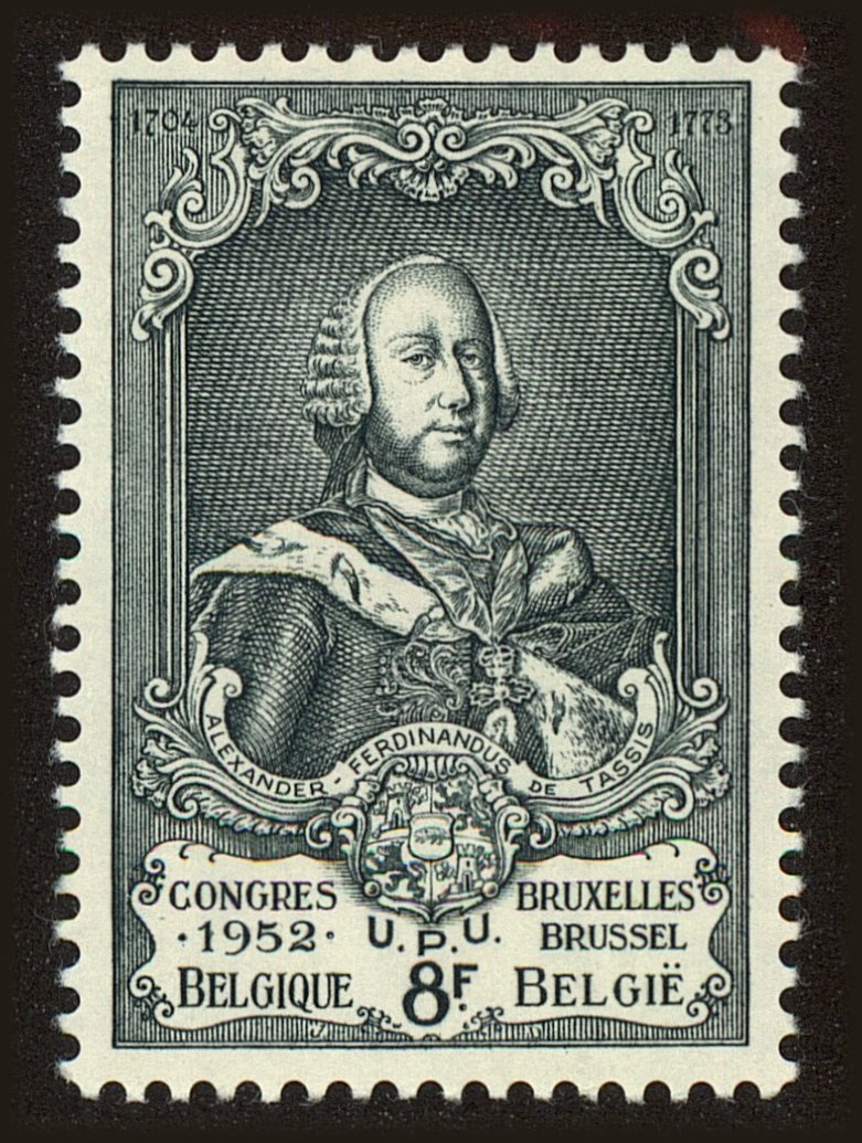 Front view of Belgium 443 collectors stamp