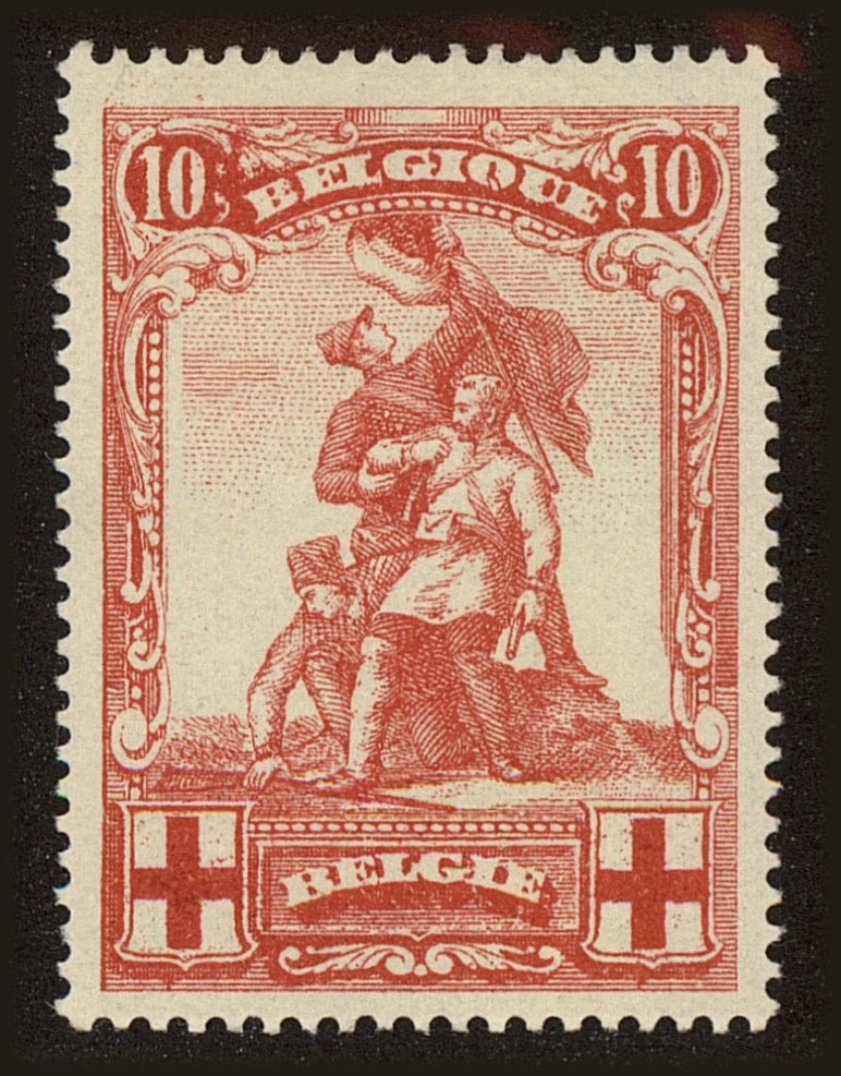 Front view of Belgium B29 collectors stamp