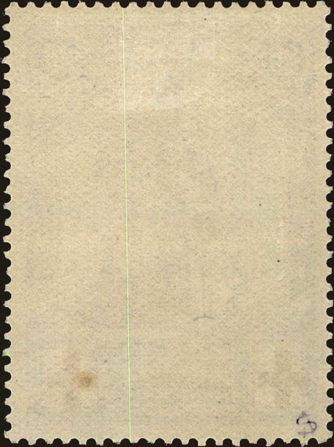 Back view of Belgium BScott #30 stamp