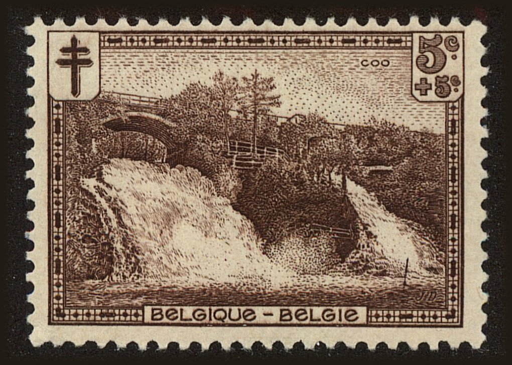 Front view of Belgium B93 collectors stamp