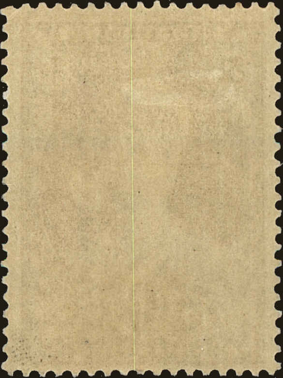 Back view of Belgium BScott #113 stamp