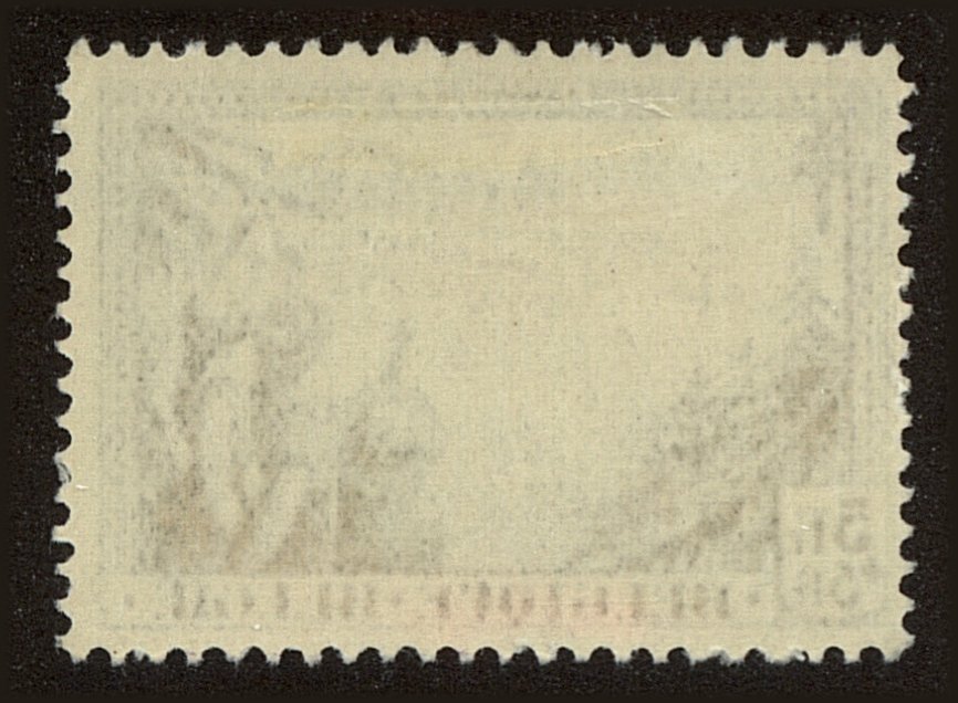 Back view of Belgium BScott #131 stamp