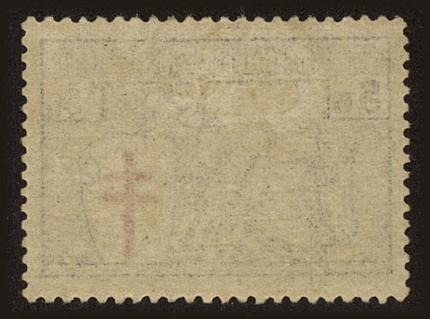 Back view of Belgium BScott #162 stamp