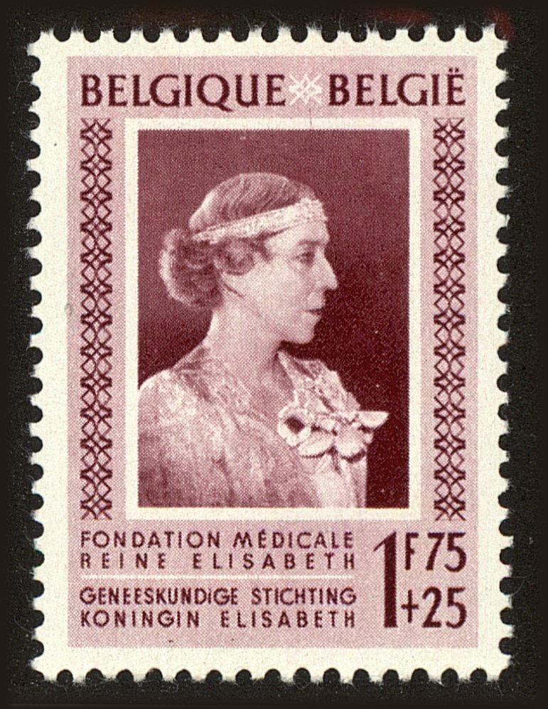 Front view of Belgium B499 collectors stamp