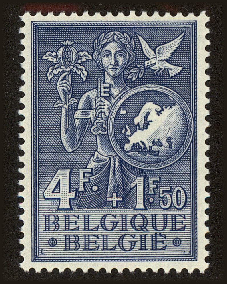 Front view of Belgium B546 collectors stamp