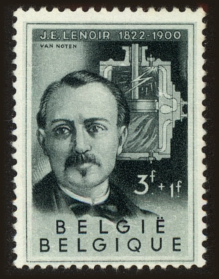 Front view of Belgium B576 collectors stamp