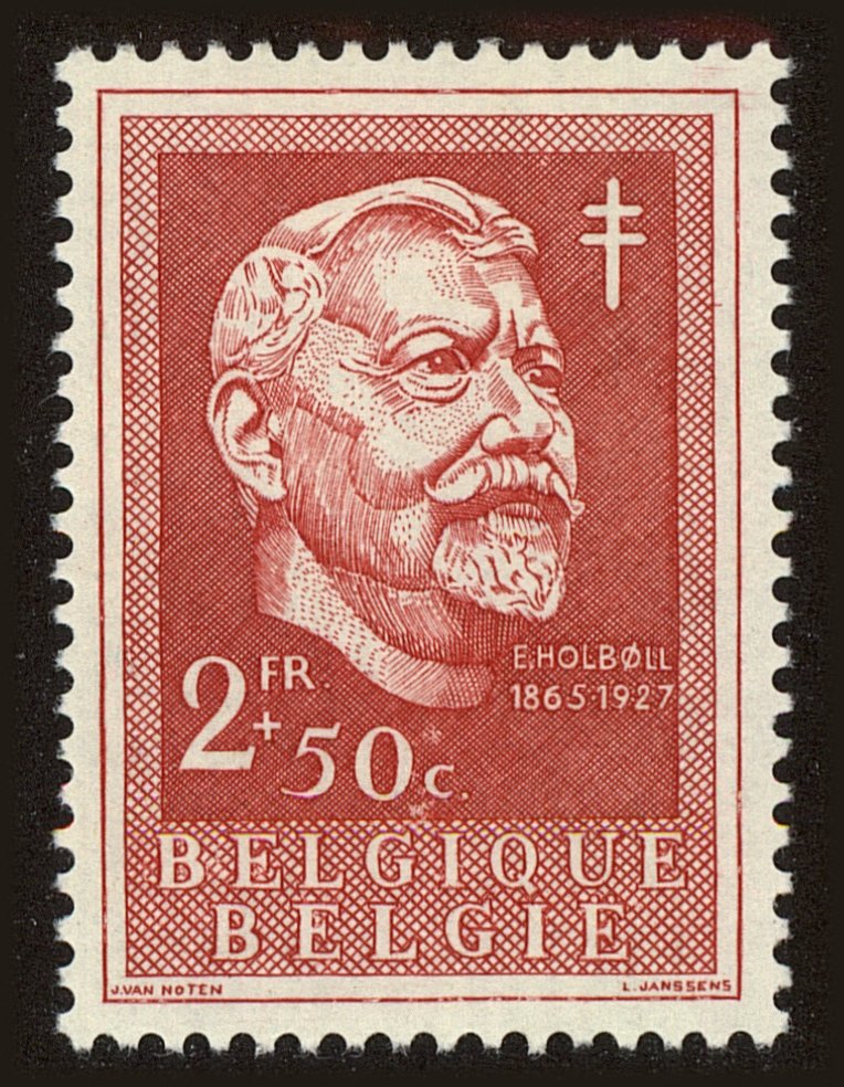 Front view of Belgium B583 collectors stamp