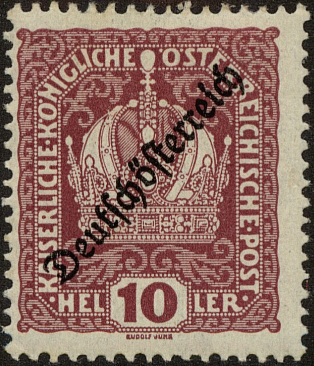 Front view of Austria 184 collectors stamp
