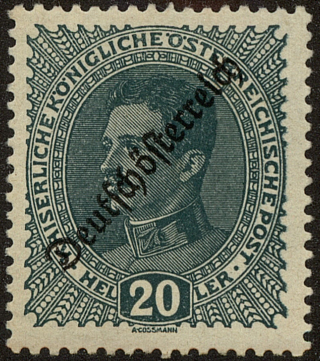 Front view of Austria 187 collectors stamp