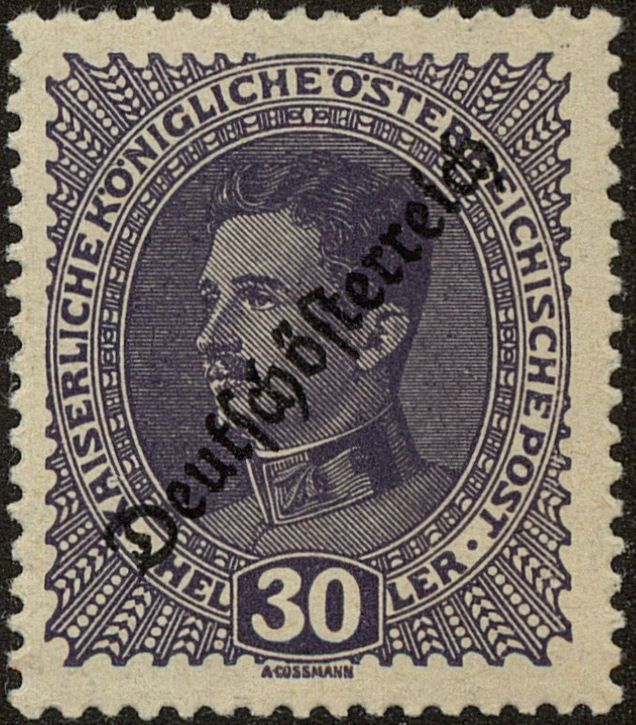 Front view of Austria 189 collectors stamp