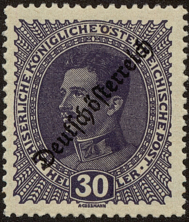 Front view of Austria 189 collectors stamp