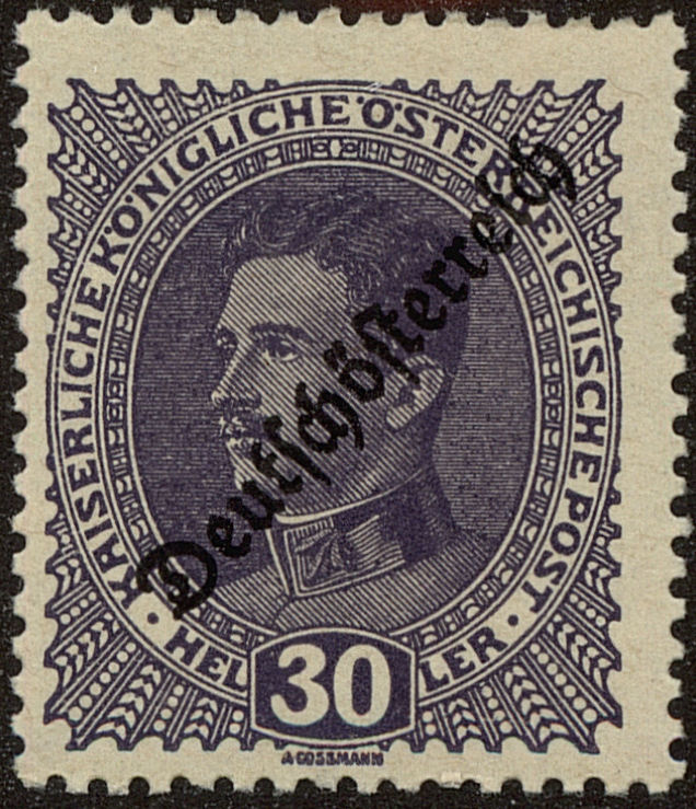 Front view of Austria 189 collectors stamp