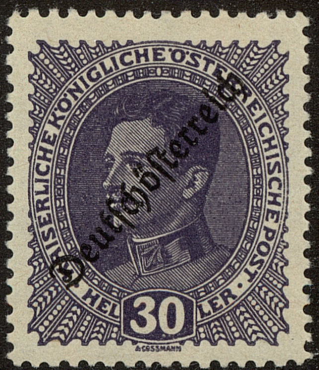 Front view of Austria 189 collectors stamp