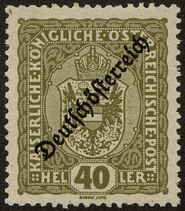 Front view of Austria 190 collectors stamp