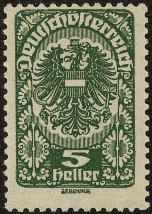 Front view of Austria 201 collectors stamp