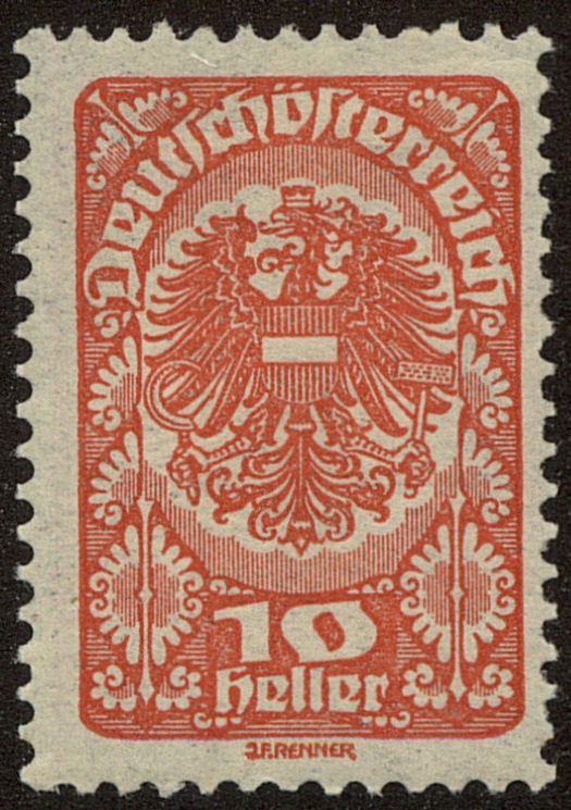 Front view of Austria 204 collectors stamp