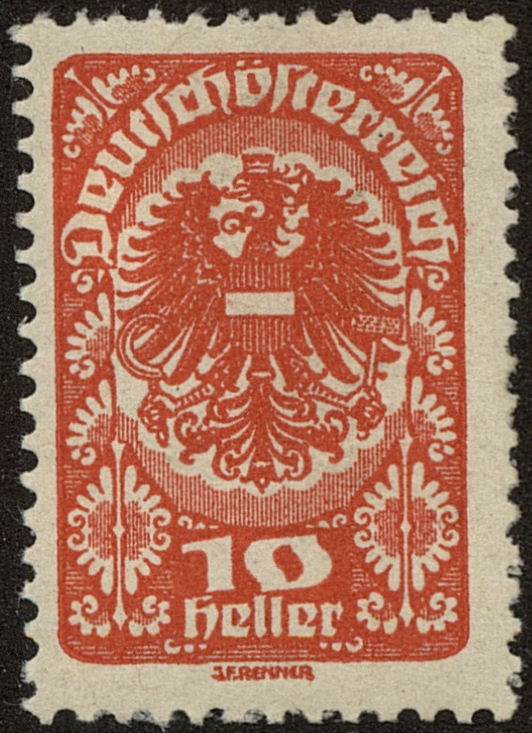 Front view of Austria 204 collectors stamp