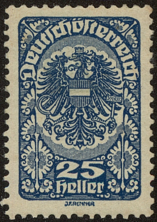 Front view of Austria 209 collectors stamp