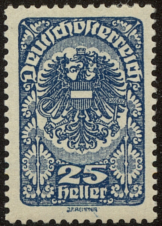 Front view of Austria 209 collectors stamp