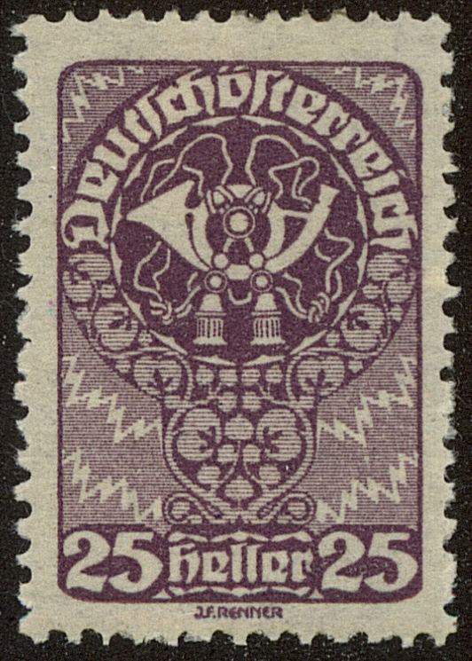 Front view of Austria 210 collectors stamp