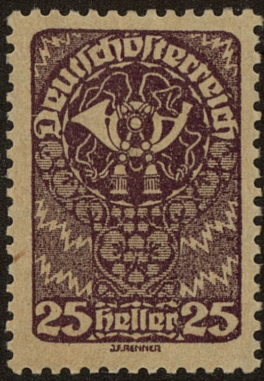 Front view of Austria 210 collectors stamp