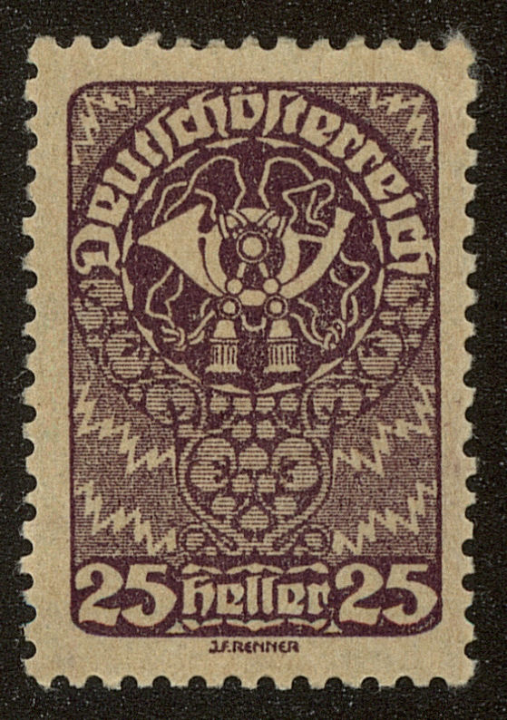 Front view of Austria 210 collectors stamp