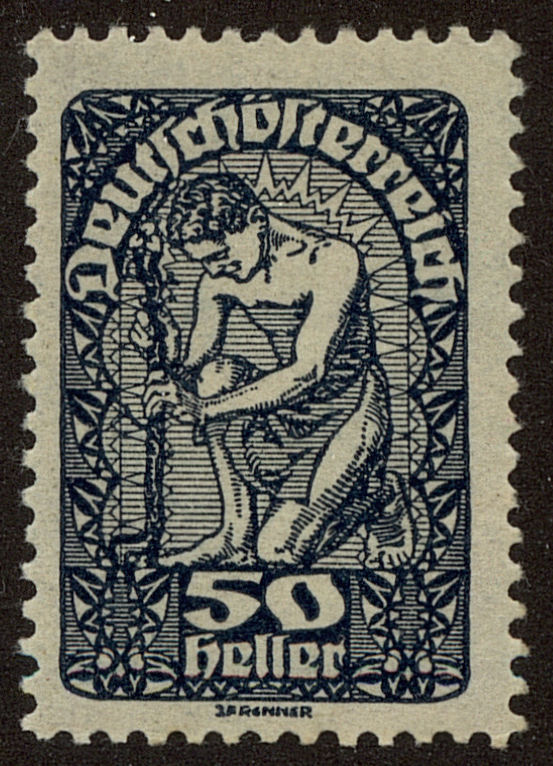 Front view of Austria 215 collectors stamp