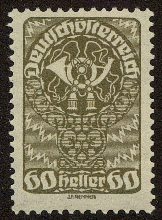 Front view of Austria 216 collectors stamp