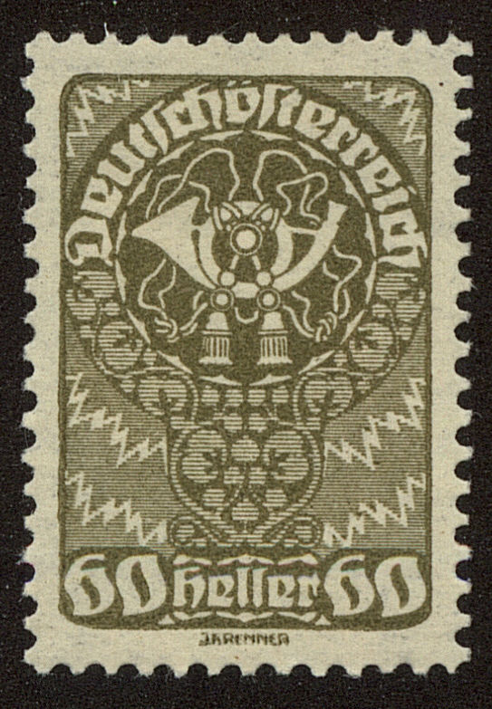 Front view of Austria 216 collectors stamp