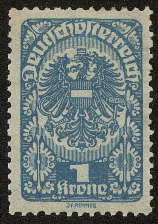 Front view of Austria 218 collectors stamp