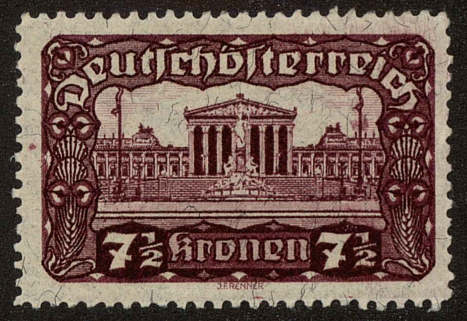 Front view of Austria 224 collectors stamp