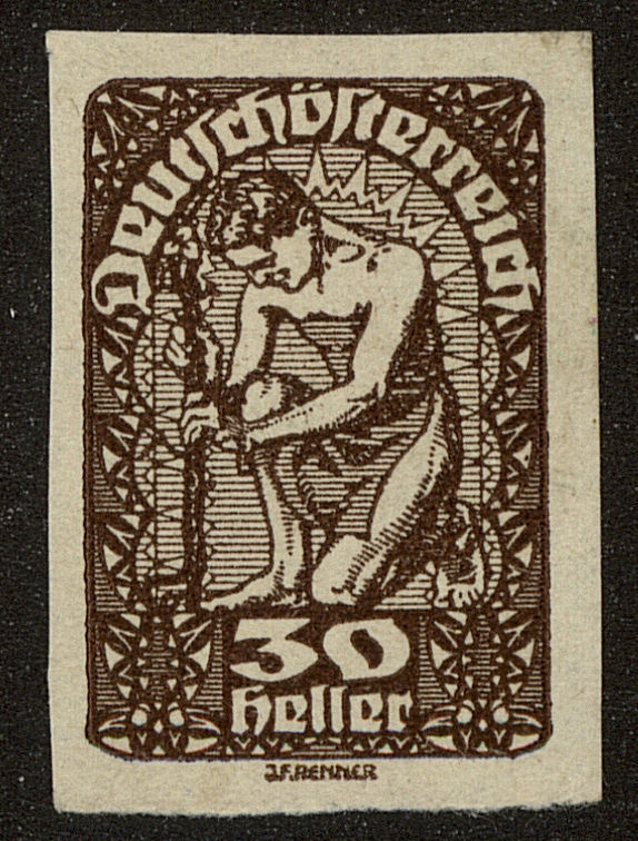 Front view of Austria 233 collectors stamp