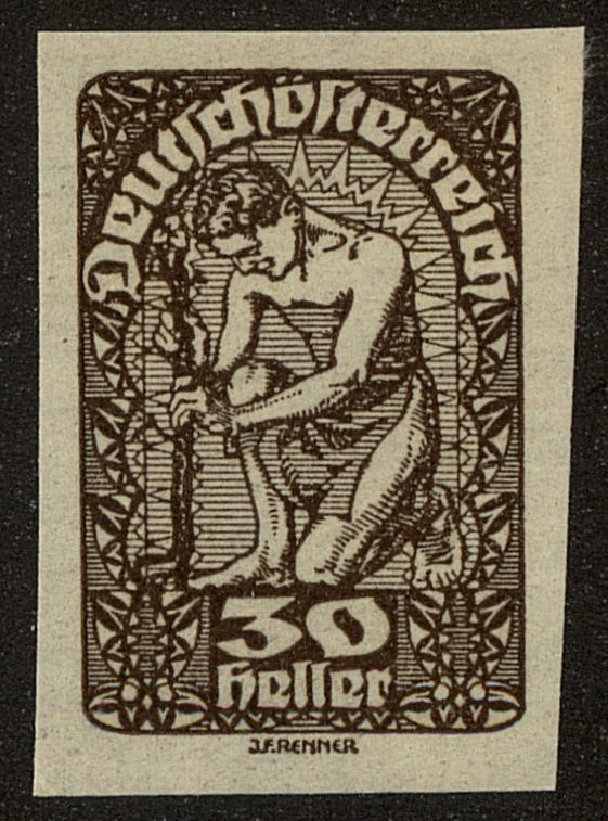 Front view of Austria 233 collectors stamp