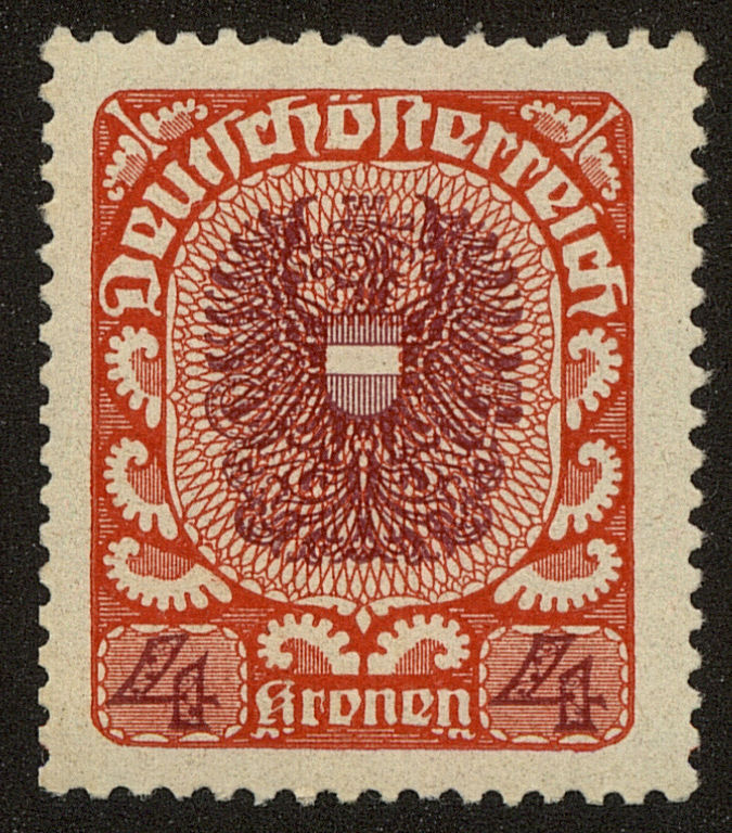 Front view of Austria 244 collectors stamp