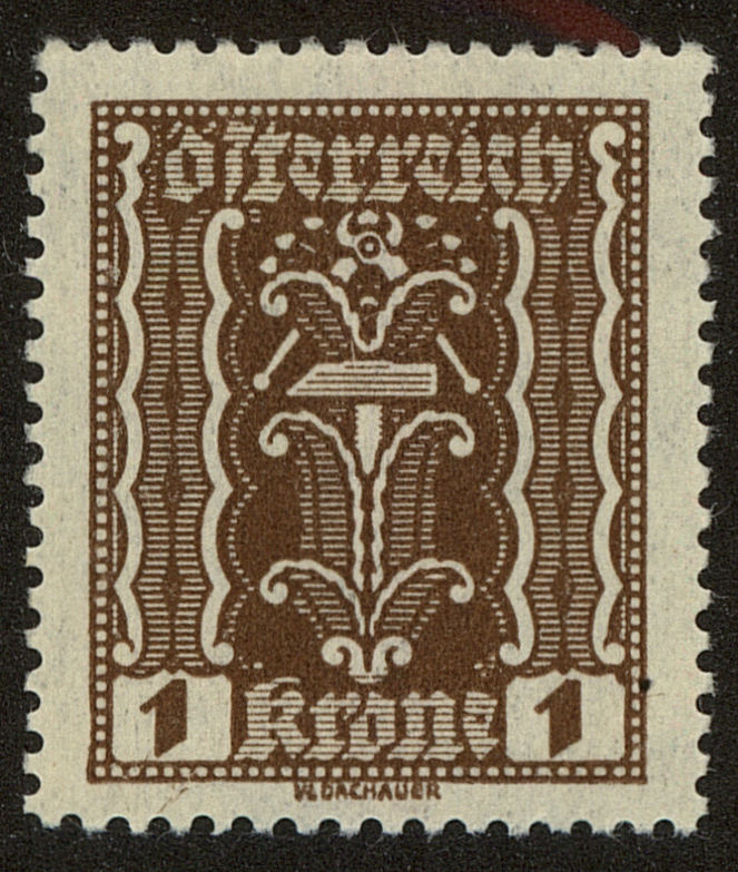 Front view of Austria 251 collectors stamp