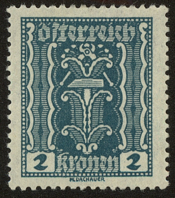 Front view of Austria 252 collectors stamp